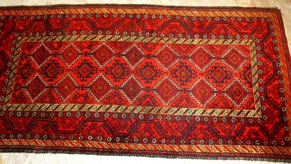 Orientteppich antik Belutsch 120 J. alt 216x110. T111