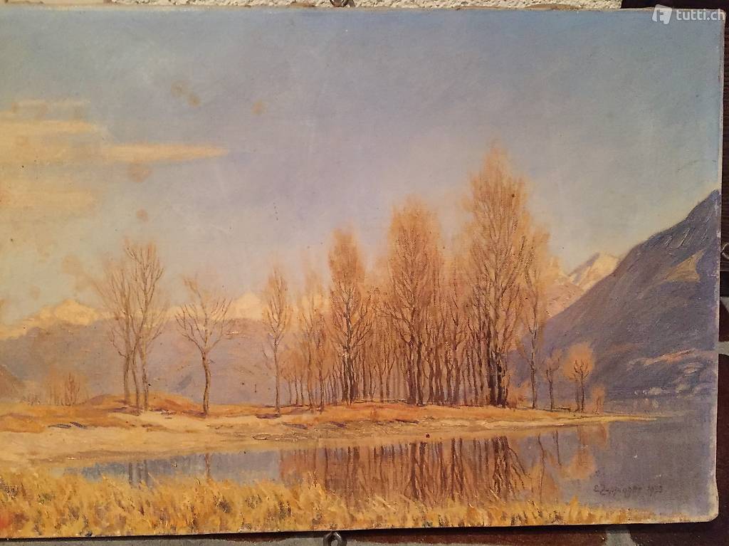 ZUPPINGER, ERNST THEODOR Ölbild