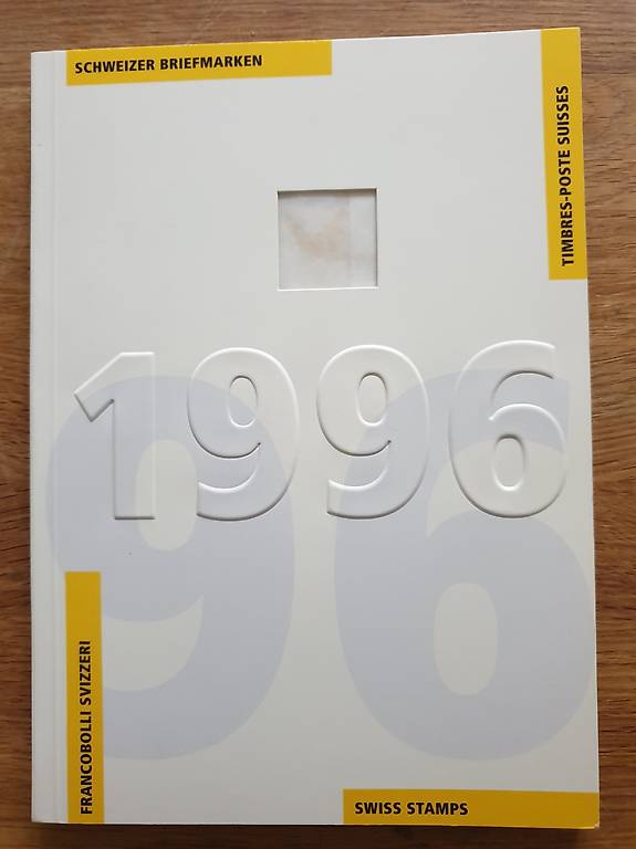 Briefmarken Schweiz Jahrbuch 1996 Briefmarken Schweiz Jahrbuch 1996