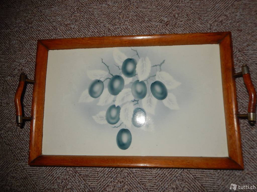 Serviertablett antik