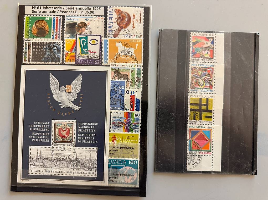Briefmarken Jahresserie 1995 Schweiz Briefmarken Jahresserie 1995 Schweiz