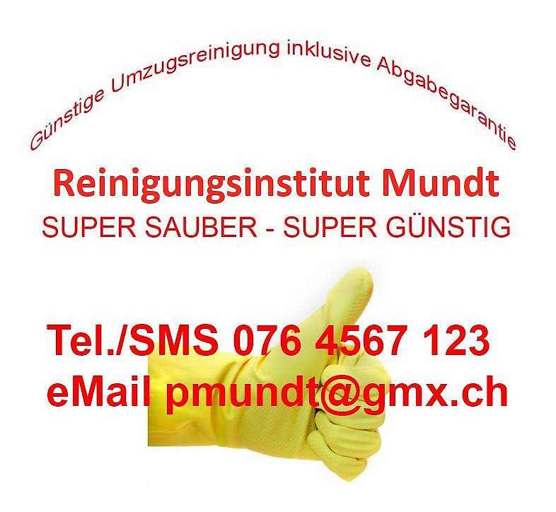 FIXPREIS Umzugsreinigung Abnahmegarantie KANTON GLARUS